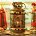 Iron Antique Decorative Oil Lantern T-Light Holder