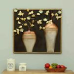 Iron 2 Flower Pot Frame For Wall And Home Decor