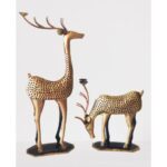 Deer Family Showpiece with Candle Holders Set of – 2