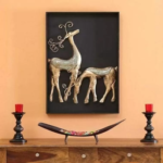 Iron Deer Frame For Home And Wall Decor