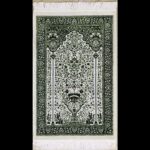 Polyester, Cotton 12th Design Ultra Premium, Luxurious & Elegant Turkish Prayer Mat/Rugs/Janamaz with 3 Beautiful Tasbeehs, Off White, 110×70 cm