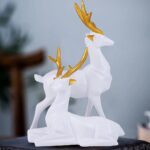 Deer Showpiece for Home Decor Made Of Resin