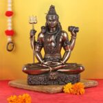 Beautiful Resin Siva Padmasana Idol Figurine