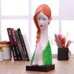 Modern Art Welcome Lady Statue showpiece for Home Decor