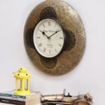 Beautiful Brass Coated Wall Clock For Home