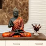 Meditating Buddha Idols for Home Decor Big Size Large Living Room, Office Desk And Table