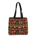 Cotton Traditional Ethnic Rajasthani Jaipuri Embroidered Handbag for Girls Women