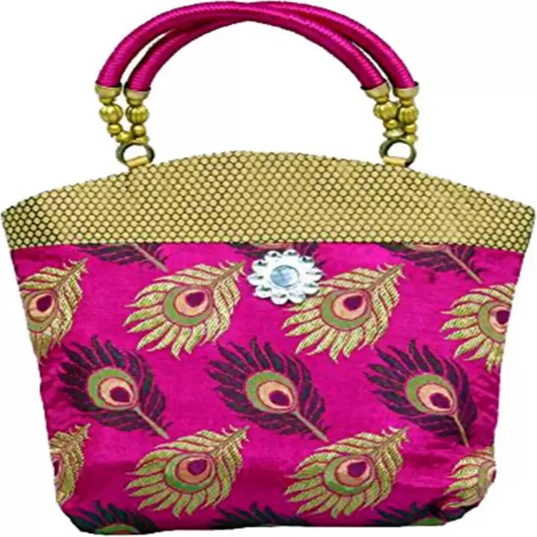 Embroidered Indian Ethnic Potli Bag for Women. Traditional, Handmade,  Perfect for Weddings and Other Special Occasions (Gold): Handbags:  Amazon.com