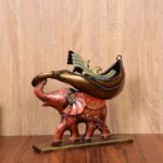 Elephant Bottle Stand Made With Iron For Home Decor And You Can Put On Table