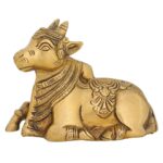 Brass Nandi Idol for Pooja | Nandi Statue | Nandi Murti for Home Decorations