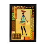 Dhokra & Warli Textured Paper (Scratch/Dust) Proof Painting