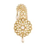 Gold Plated Traditional Handcrafted Faux Kundan Studded with Pearls Safa Kalangi for Mens