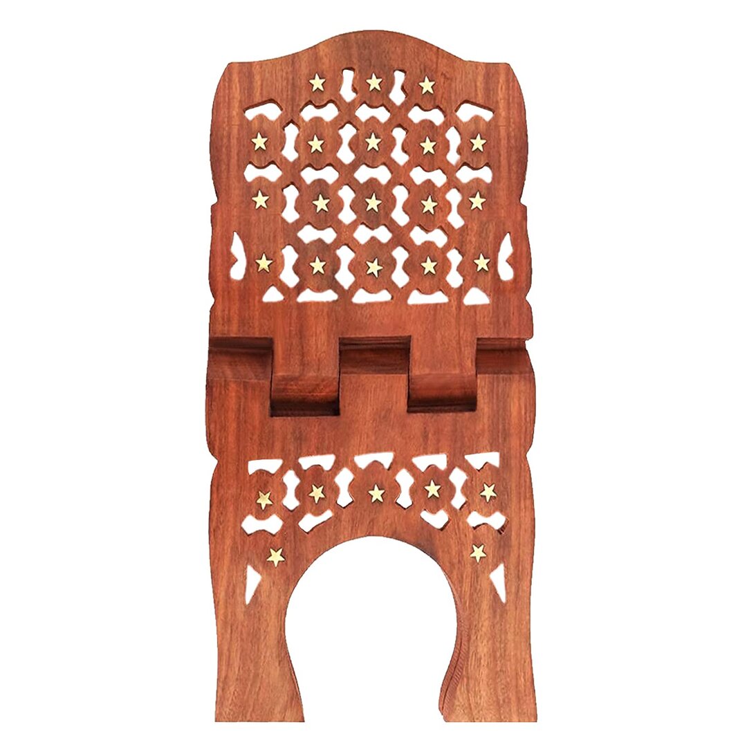 Sheesham Wood Book Stand/Holder/Rest/Keep for Home/Work Space/Religious Places Rehal Stand