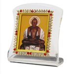 Religious Idol Acrylic Showpiece Figurine for Car Dashboard, Home & Office Décor (Jain)