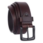 Genuine Leather Men’s Formal/Casual Belt with Zinc casted Buckle
