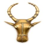 Bull Face Statue, Bull Face for Wall, Brass Ox Face, Nandi Face Wall Hanging