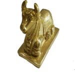 Brass Nandi Idol Statue for Pooja Home, Nandi Idol for Pooja Home
