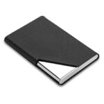 PU Leather Pocket Size Stainless Steel Multi Business Visiting Wallet Debit Credit Card Holders for Men & Women