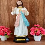 Christian Gifts Imported Poly Resin Statue Divine Mercy Statue for Home Christian Decor Showpiece