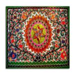 Madhubani Art Canvas Painting The Madhu Bani Colors, Traditional Art Unframed painting for Home décor