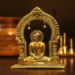 Mahavir Swami Metal Statue Made Of Brass For Home Decor And Jain Worship