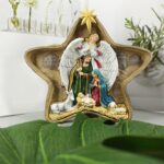 Nativity Figurines Set Christmas Ornament Jesus Statue Christian Resin