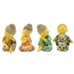 Child Monk Buddha Idols Showpiece Figurines for Home Decor
