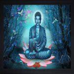 Buddha Vastu UV Coated Home Decorative Gift Item Framed Painting