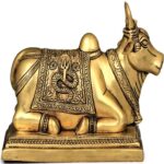 Dharmik Pooja Store Astadhatu DPS-Astadhatu Nandi Bull Idol for Home Temple