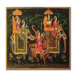 Rajasthani Canvas Painting|Royal Family|Traditional Art