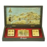 Gold Plated Jain Mahatirth Darshan Photo Frame for Gift, Jain Darshan Frame for Pooja