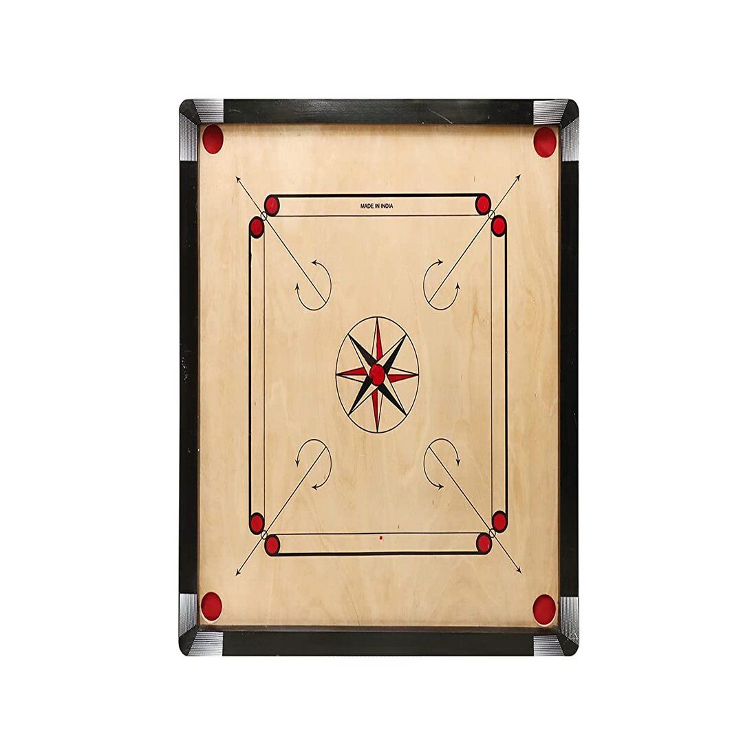 Heavy Water Proof Tournament Carrom Board Free with Wooden Coins and Powder