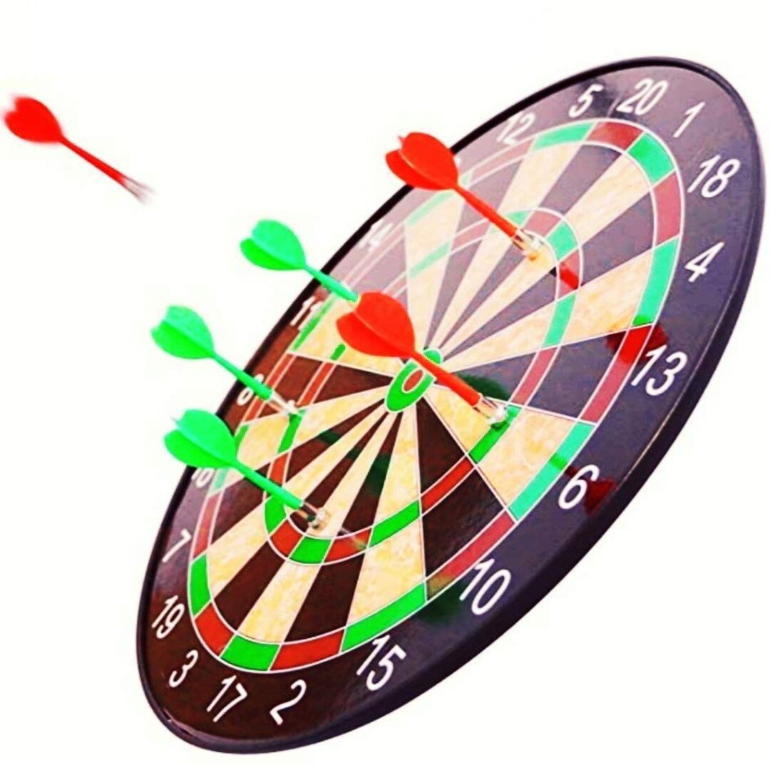 Magnetic Dartboard Inch Heavy Board with 6 Magnet Darts for Kids and Adults