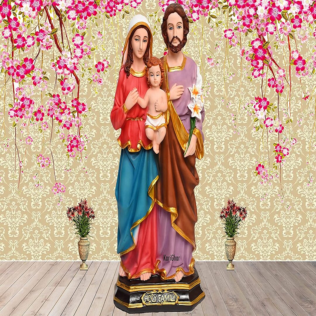 Holy Family (L) Idol Statues for Home, Living Room  And Gifting