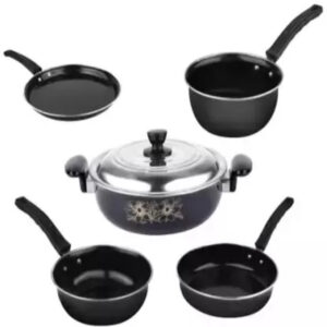 Flavor Stone pot frying pan 4 set bronze gold diameter 24 cm IH compatible  Japan