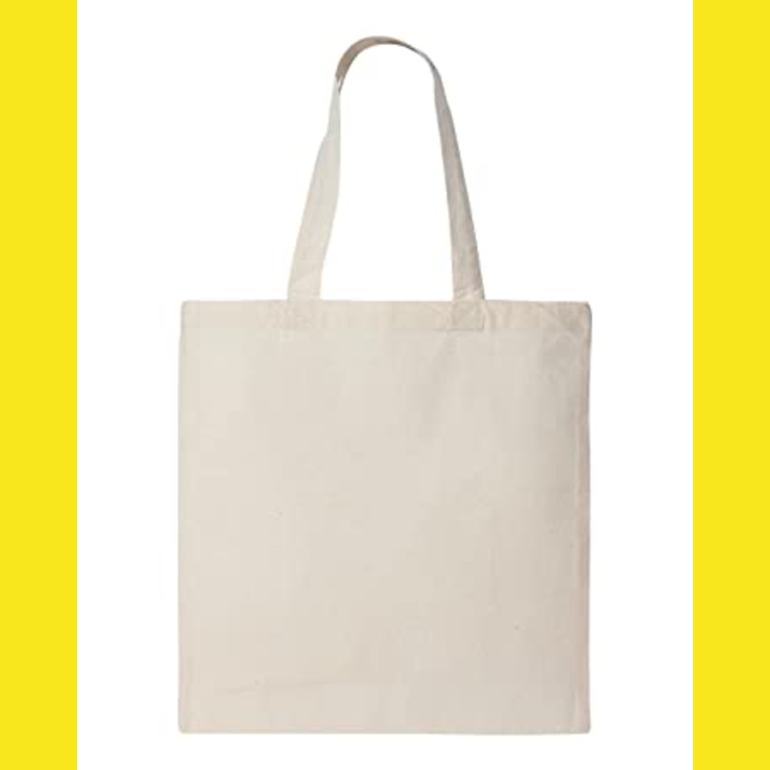 Handled White Cotton Carry Bag (1000 piece) - Taajoo