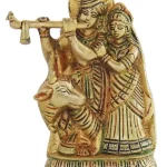 Radha Krishna Statue On Hand – Brass Showpiece