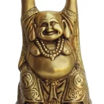 Laughing Buddha God Idol Statue – Brass Showpiece
