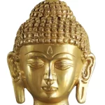 Buddha Face Statue – Brass Showpiece