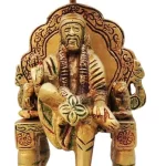 Sai Baba umbrella statue\ Idol – Brass Showpiece