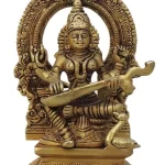 Saraswati Ji Idol Statue – Brass Showpiece