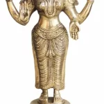 Laxmi Ji Statue – Brass Antique Finish Decorative Showpiece