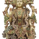 Laxmi Colour Statue – Brass Showpiece