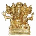 Panchmukhi Ganesh Ji God Idol Statue – Brass Showpiece