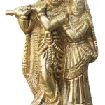 Radha Krishna God Idol Statue – Brass Showpiece