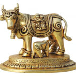 Cow God Idol Statue – Brass Showpiece
