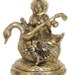 Saraswati ji idol statue –  Brass Showpiece